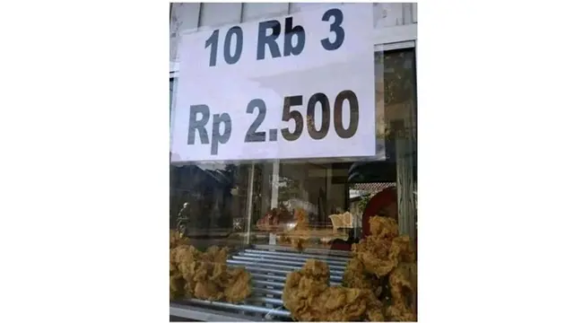 6 Harga Makanan di Toko Ini Bikin Mikir Keras