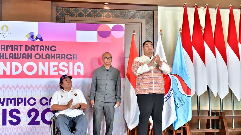 Menpora Dito saat menyambut atlet Paralimpiade 2024