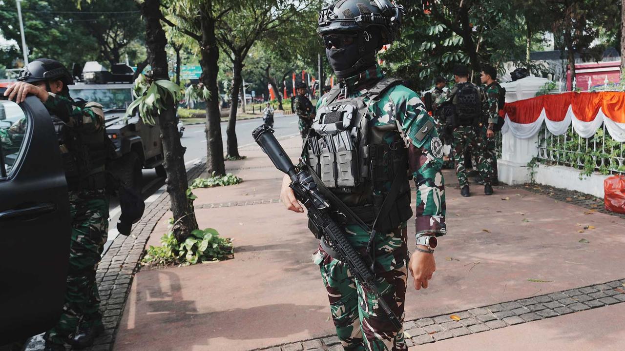 FOTO: Paska Demo Anarkis, TNI  Perketat Pengamanan Ibukota Jakarta