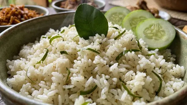 Resep nasi daun jeruk rice cooker