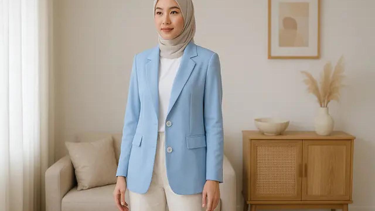 7 Blazer Warna Pastel Trend 2025, Tampil Lembut tapi Powerful