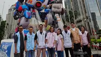 Balon Raksasa Film Pelangi Di Mars di SCBD Jakarta, Upie Guava: Jelang Tayang, Deg-degannya Beda
