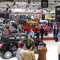 Suasana pameran Gaikindo Indonesia International Auto Show (GIIAS) 2017 di ICE BSD City, Tangerang, Banten, Kamis (10/8). Pameran ini kembali disebut-sebut sebagai pameran otomotif terbesar di Indonesia. (Liputan6.com/Angga Yuniar)