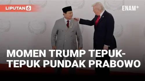 Momen Trump Tepuk-Tepuk Pundak Presiden Prabowo di Mesir