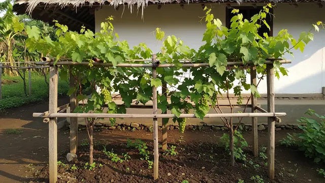 Pohon Anggur Mini untuk Pagar Rumah