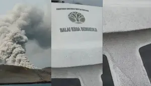 Viral Tim BKSDA Lampung Dihujani Abu Anak Krakatau, Sempat Panik Dengar Gemuruh