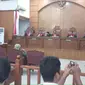 Suasana sidang teroris Aman Abdurrahman. (Liputan6.com/Ady Anugrahadi)