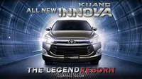 Selain pesan, Toyota turut memperlihatkan sosok Kijang Innova terbaru dengan kelir gunmetal silver. 