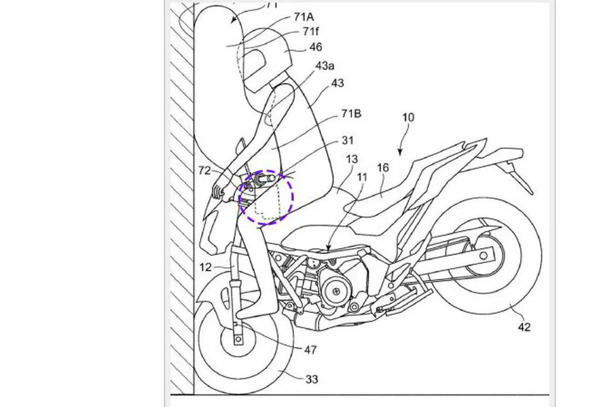 Airbag untuk Motor dari Honda