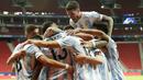Hasil ini membuat Argentina naik ke posisi puncak klasemen Grup A Copa America 2021 dengan 4 poin, sama dengan Chile. Sementara Uruguay masih tetap di posisi keempat dengan nol poin dari dua pertandingan. (AP/Eraldo Peres)