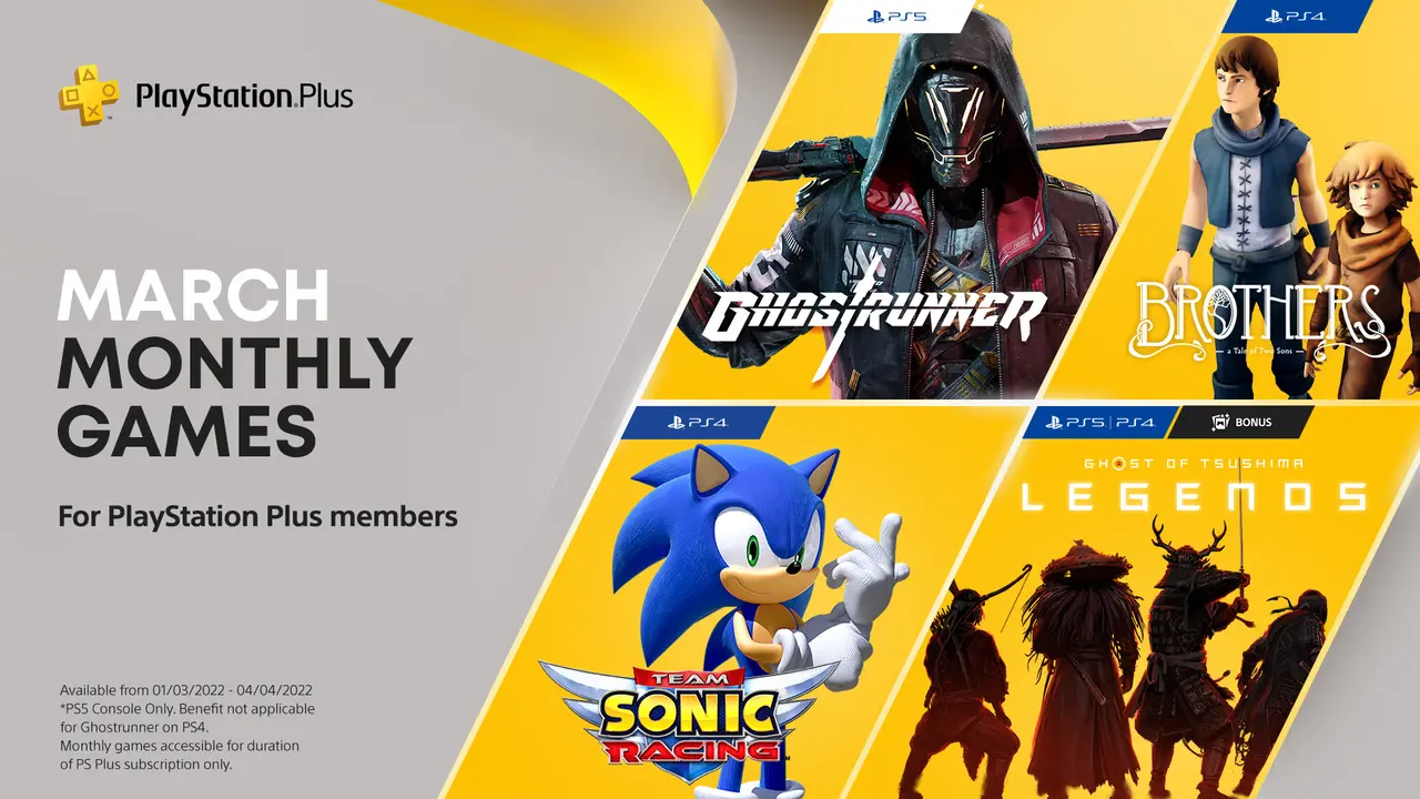 PS Plus Maret 2022