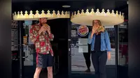 Burger King Jerman membuat mahkota bagi pelanggannya untuk menerapkan jarak sosial dengan pelanggan lainnya (Dok.Facebook/Burger King Deutschland)