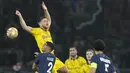 Dortmund akan menghadapi pemenang laga antara Real Madrid vs Bayern Munchen dalam laga final yang bakal dihelat di Wembley, London pada 2 Juni 2024 mendatang. (AP Photo/Frank Augstein)