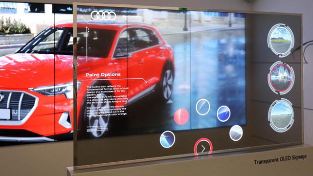 LG Transparent OLED. Dok: LG Electronics