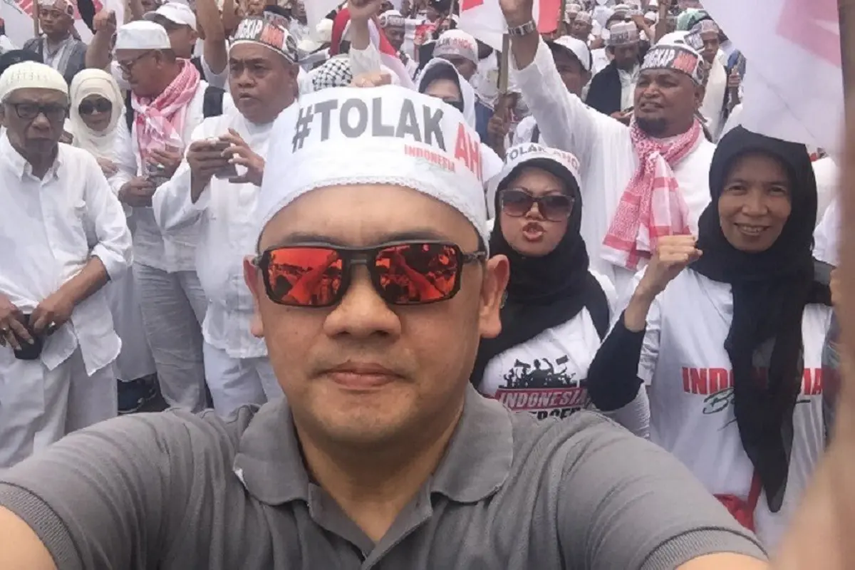 Farhat Abbas sempat turun ke jalan pada demo 4 november 2016 lalu.