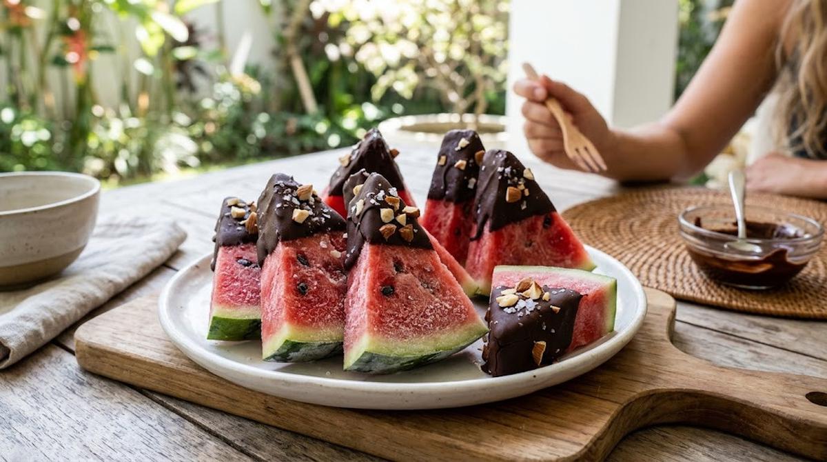 Semangka Beku Cokelat