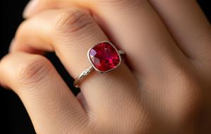 Model Cincin dengan Batu Rubi Prediksi Tren di 2026 (AI)