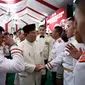 Menteri Pertahanan Prabowo Subianto memberikan pembekalan kepada ratusan kadet Universitas Pertahanan (Unhan) Republik Indonesia di Hambalang, Bogor, Sabtu (14/10) (Istimewa)