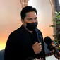 Menteri BUMN  Erick Thohir dalam konferensi pers, CXO Media, Rabu (12/1/2022).