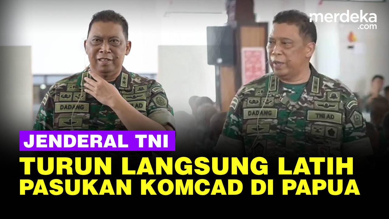 VIDEO: Gagah! Jenderal TNI Terjun Langsung Latih Pasukan Komcad di Papua