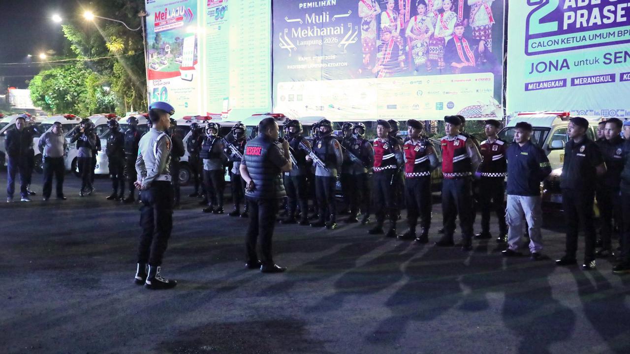Polda Lampung Perkuat Patroli QR Presisi, Siagakan Tim di Lokasi dan Jam Rawan Gangguan Kamtibmas