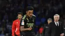 Los Blancos, yang bermain dengan sepuluh orang, kalah dengan skor 0-2. (AP Photo/Alvaro Barrientos)