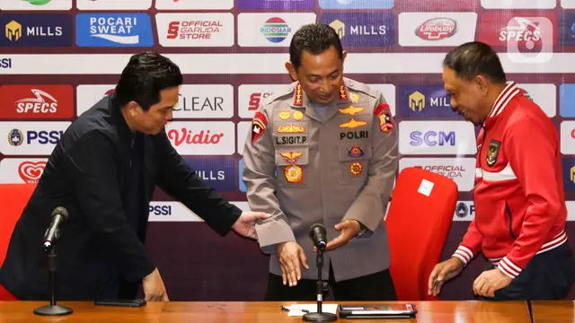 Ketum PSSI Erick Thohir Gandeng Kapolri Beri Kartu Merah untuk Mafia Bola