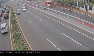 Kondisi terkini lalu lintas di tol dalam kota. (Dok. Jasa Marga)