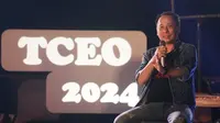 Santosa, Chief Executive Officer Astra Agro saat berbincang dengan para jurnalis di acara Talk to the CEO 2024, di Bandung, Jumat (17/2/2024).