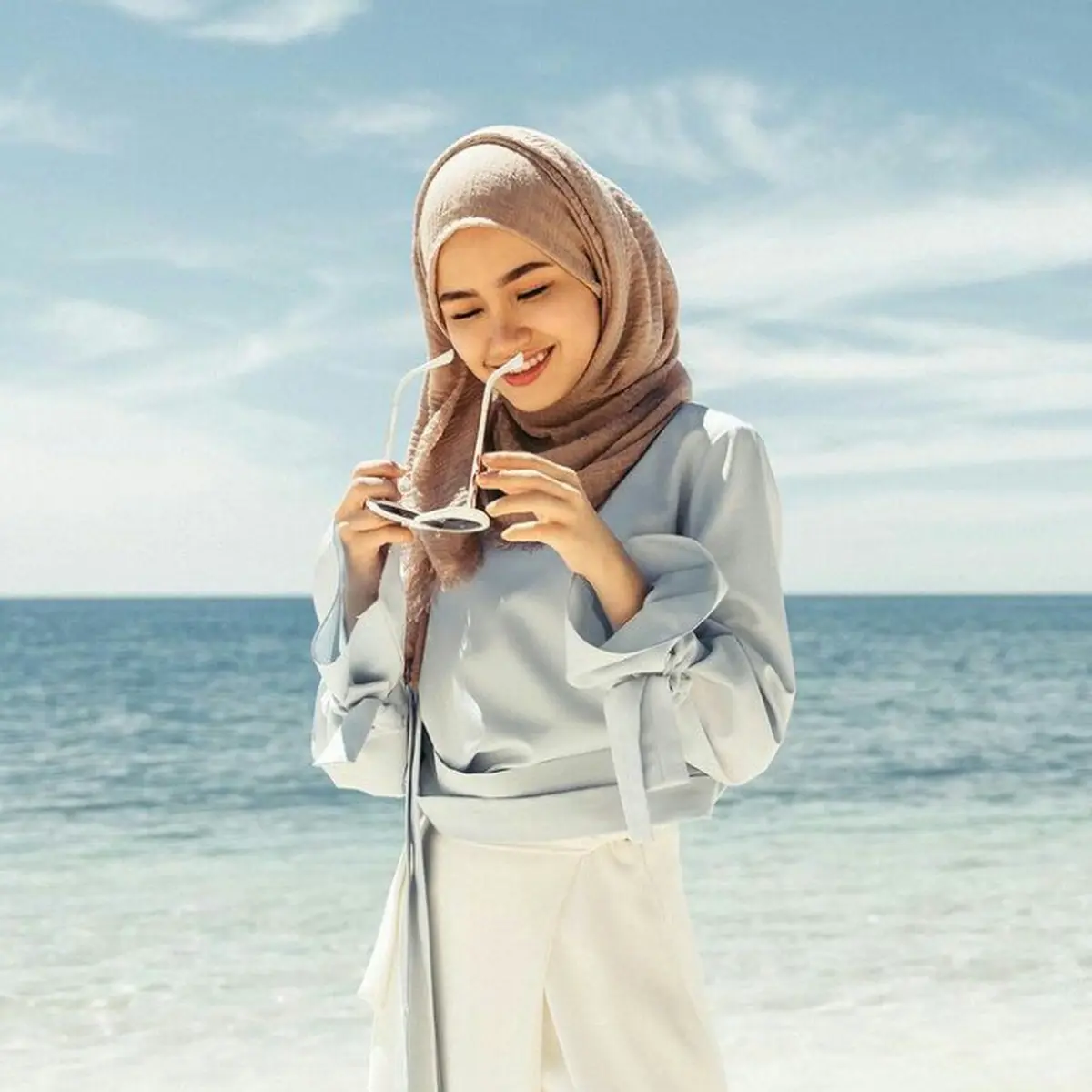 Hijab top beach style