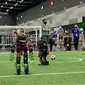 Robot dari ITS beraksi di RoboCup Thailand. (Liputan6.com/ ist)