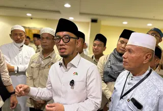 Wakil Menteri Haji dan Umrah (Wamenhaj), Dahnil Anzar Simanjuntak (Asnida Riani/Liputan6.com)