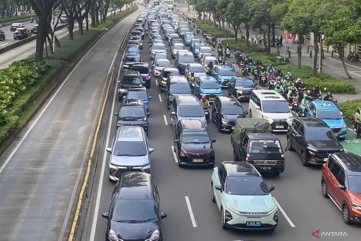 Kemacetan sekitar GBK saat Konser BLACKPINK