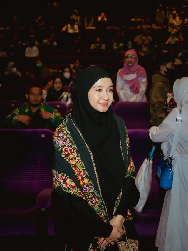 Laudya Cynthia Bella nobar film Buya Hamka (Istimewa)