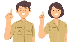 Ilustrasi ASN. (Image by syarifahbrit&nbsp;on Freepik)