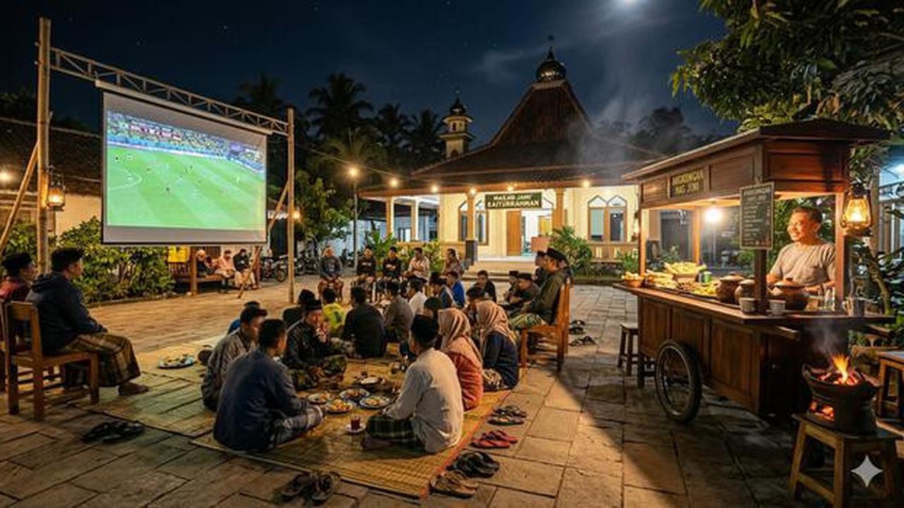 6 Inspirasi Desain Angkringan di Desa dengan Tempat Nobar Piala Dunia, Modern dan Estetik