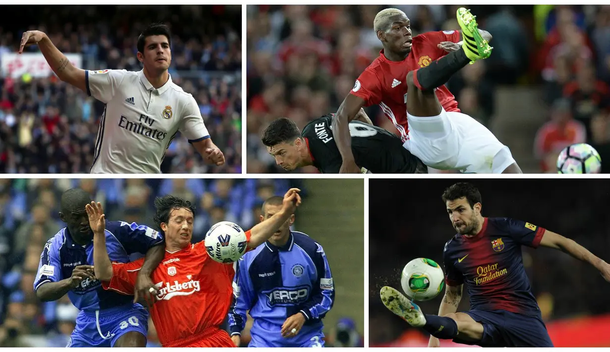 Inilah 8 bintang sepak bola yang memilih kembali ke mantan klub. Paul Pogba, Alvaro Morata, dan David Luiz jadi aktornya musim ini. (AFP-Reuters)
