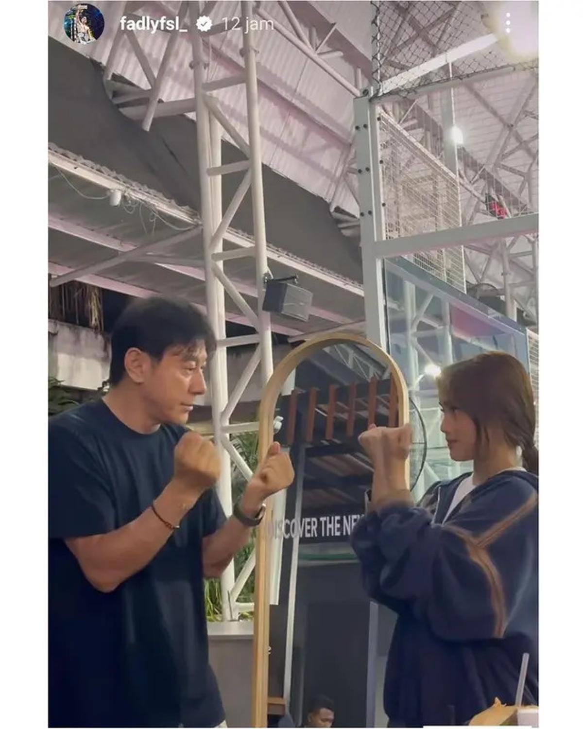 7 Potret Fuji dan Verrell Olahraga Bareng Shin Tae-yong, Diajari Tren Velocity