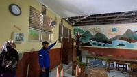 Gempa sebabkan sekolah dan rumah warga Gunungkidul rusak. (Liputan6.com/Hendro Ary Wibowo)