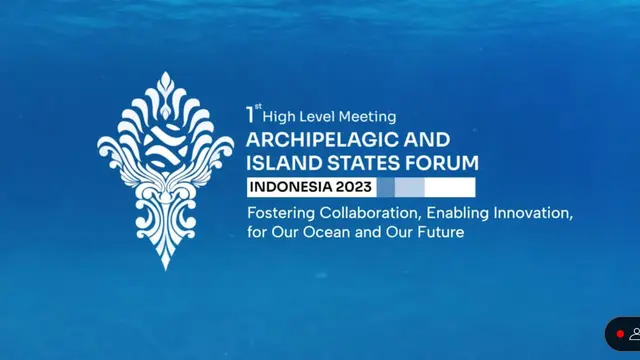Konferensi Tingkat Tinggi (KTT) Negara-Negara Pulau dan Kepulauan atau Archipelagic and Island States (AIS) atau KTT AIS Forum 2023 di Bali Nusa Dua Convention Center (BNDCC). (Screen grab YouTube Setkab RI)