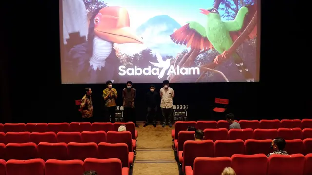 Kartun Karya Anak SMK Kudus Menarik Perhatian Pengunjung Balinale Festival 2021