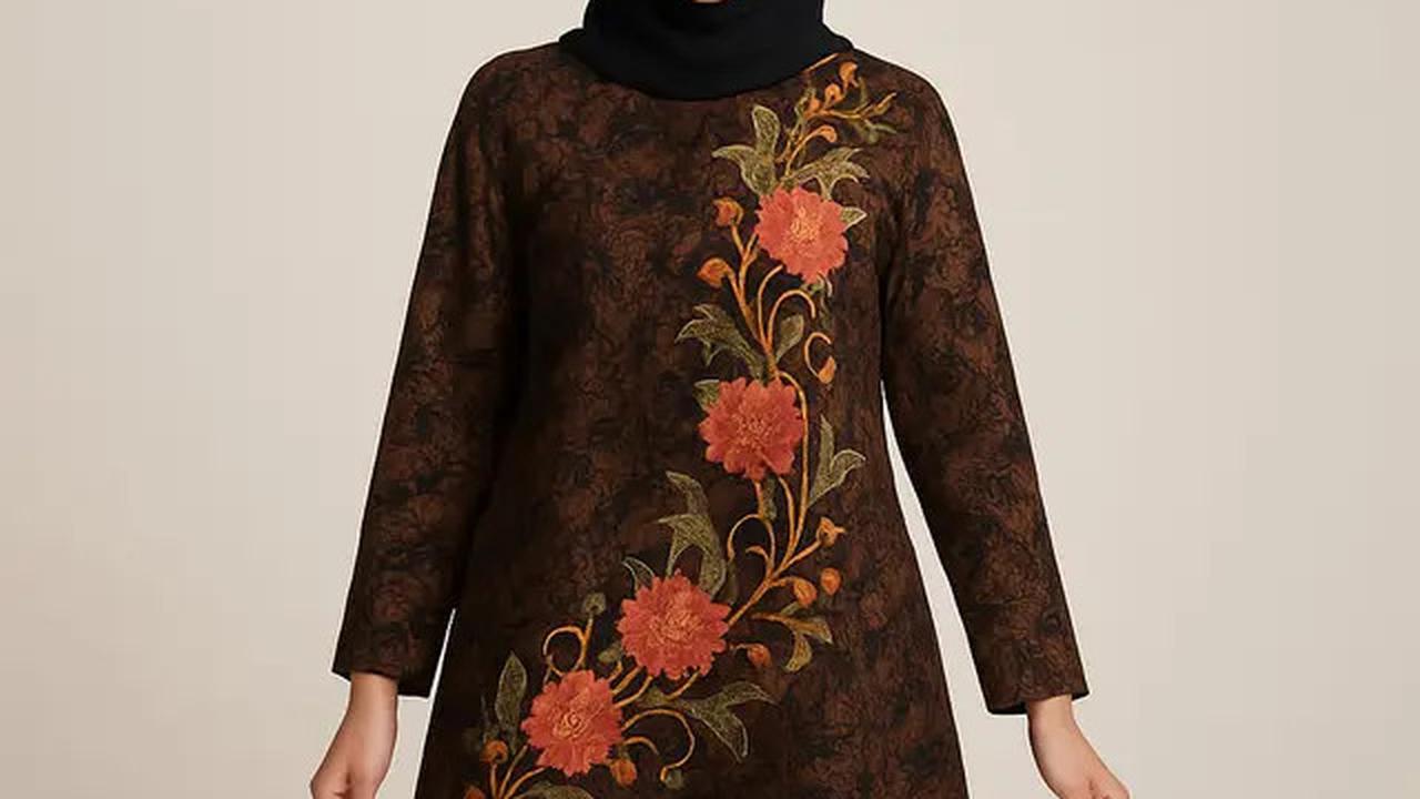 5 Model Tunik Batik Bordir, Tampil Modis dan Elegan di 2025