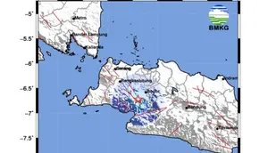 BMKG Ungkap Penyebab Gempa Beruntun Guncang Sukabumi dan Bogor