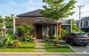 10 Rumah Minimalis dengan Taman Mini yang Membantu Udara Lebih Sejuk dan Nyaman