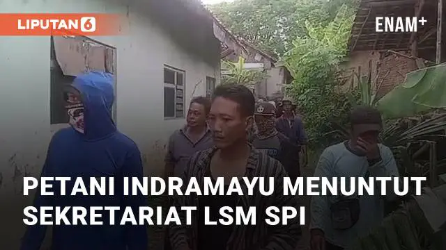 Puluhan petani Desa Sukamulya, Indramayu, mendatangi sekretariat LSM SPI, Rabu (18/12/2024). Mereka menuntut sekretariat SPI ditutup dan menghentikan aktivitas di wilayah desa tersebut