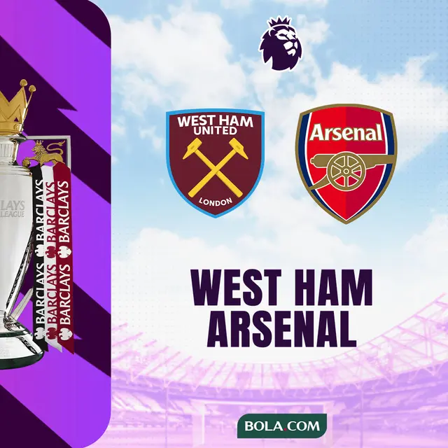 Liga Inggris - West Ham United Vs Arsenal