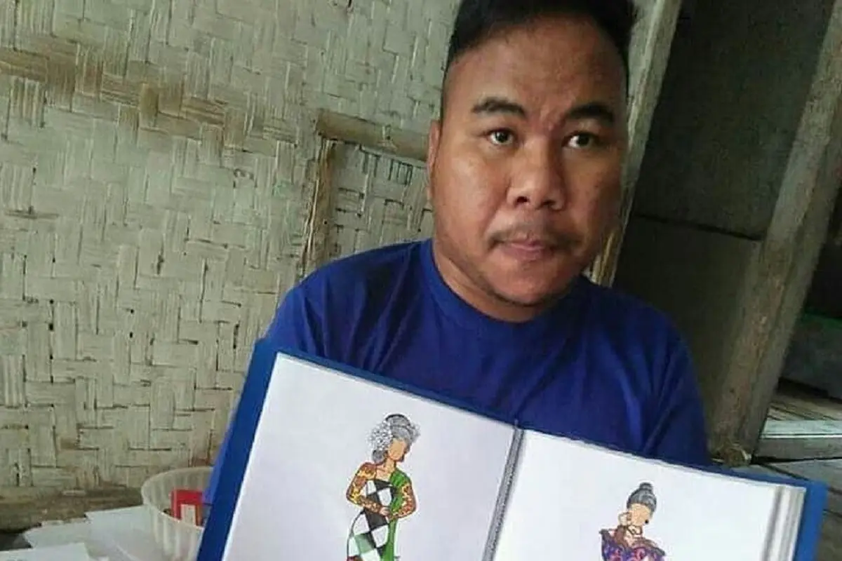 Desain-Desain Busana Rancangan Rahmat Hidayat yang Modis dan Penuh Warna