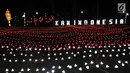 Cahaya-cahaya lampion saat ditampilkan dalam Festival of Light di Monumen Nasional (Monas), Jakarta, Rabu (14/8/2019). Festival ini digelar  Dinas Pariwisata dan Kebudayaan DKI Jakarta dari 14-25 Agustus 2019. (merdeka.com/Iqbal S. Nugroho)