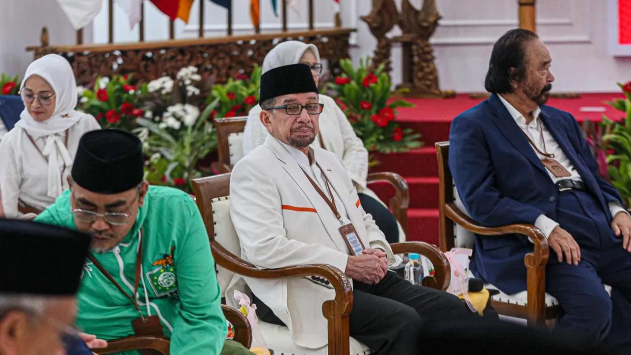 Mereka yang hadir antara lain Ketua Umum Partai NasDem Surya Paloh, Presiden PKS Ahmad Syaikhu, dan sejumlah jajaran partai PKB.<br>