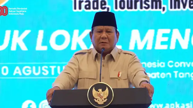Presiden Prabowo di Acara APKASI